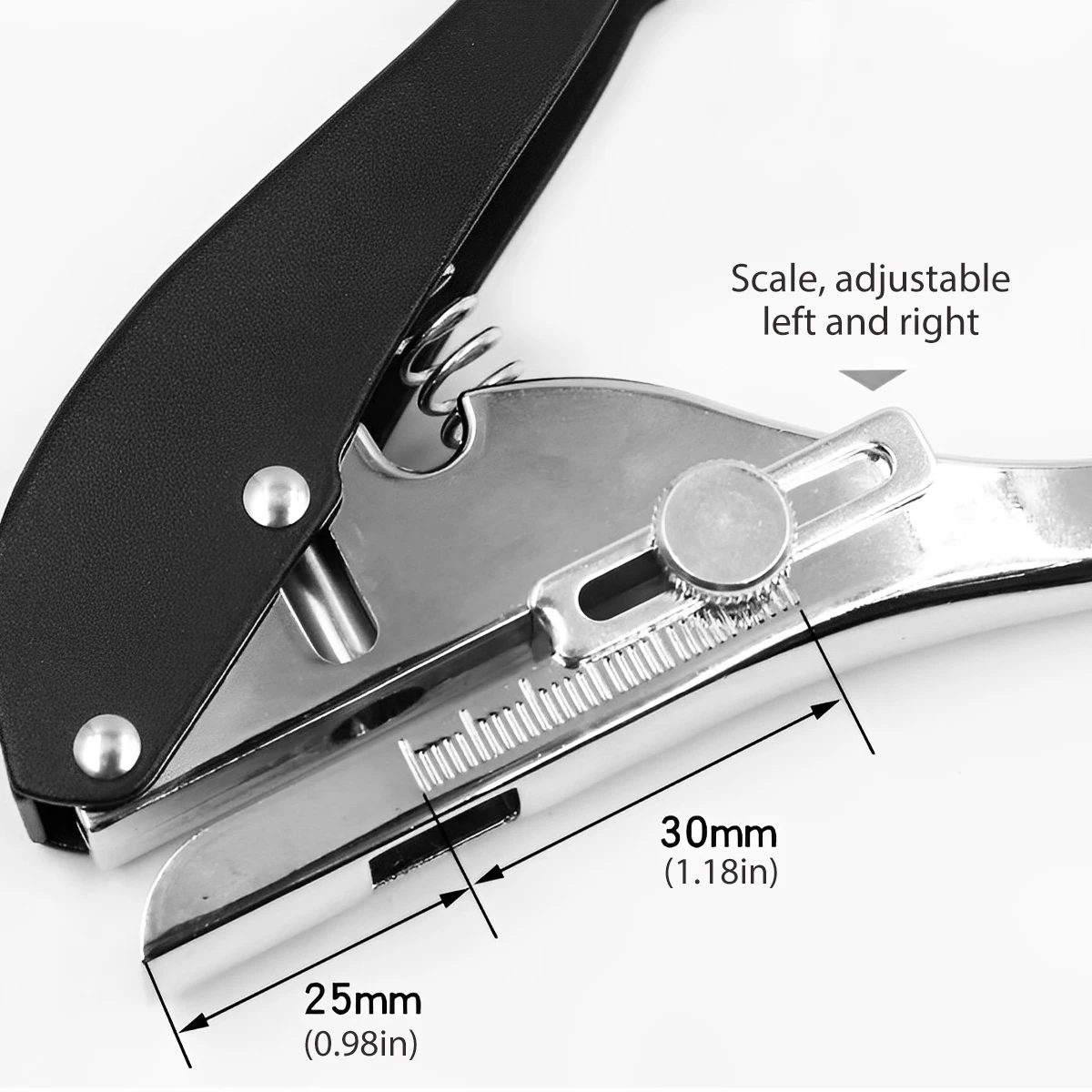 Enkel Gat Pons 3/8Inch Zware Gat Perforator Draagbare Papier Punch Handheld Lange Gat Punch Metalen Gat Ponsgereedschap