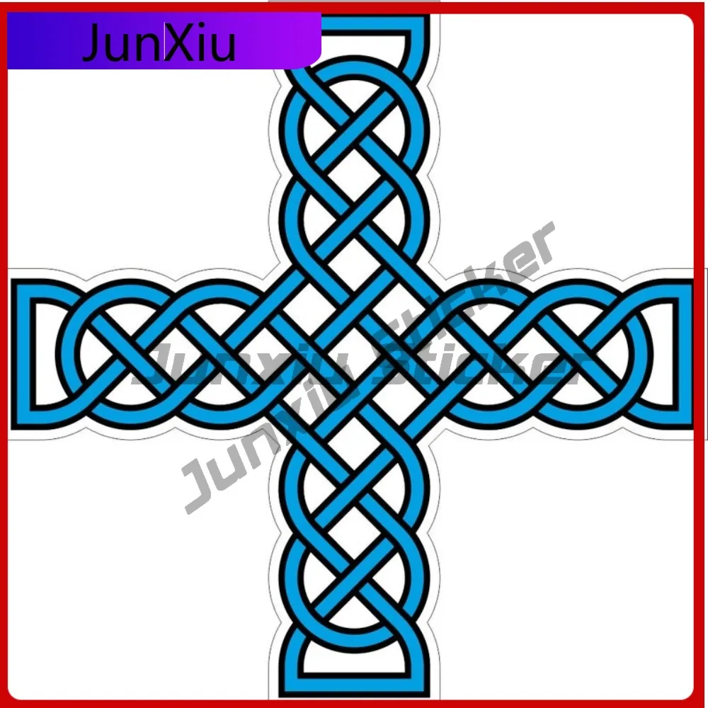 

Celtic Cross Cute Laptop Weatherproof Decal Vinyl Anti Custom Knot Cyan Anime UV Irish Accessory Laptop Scratch Unique Window
