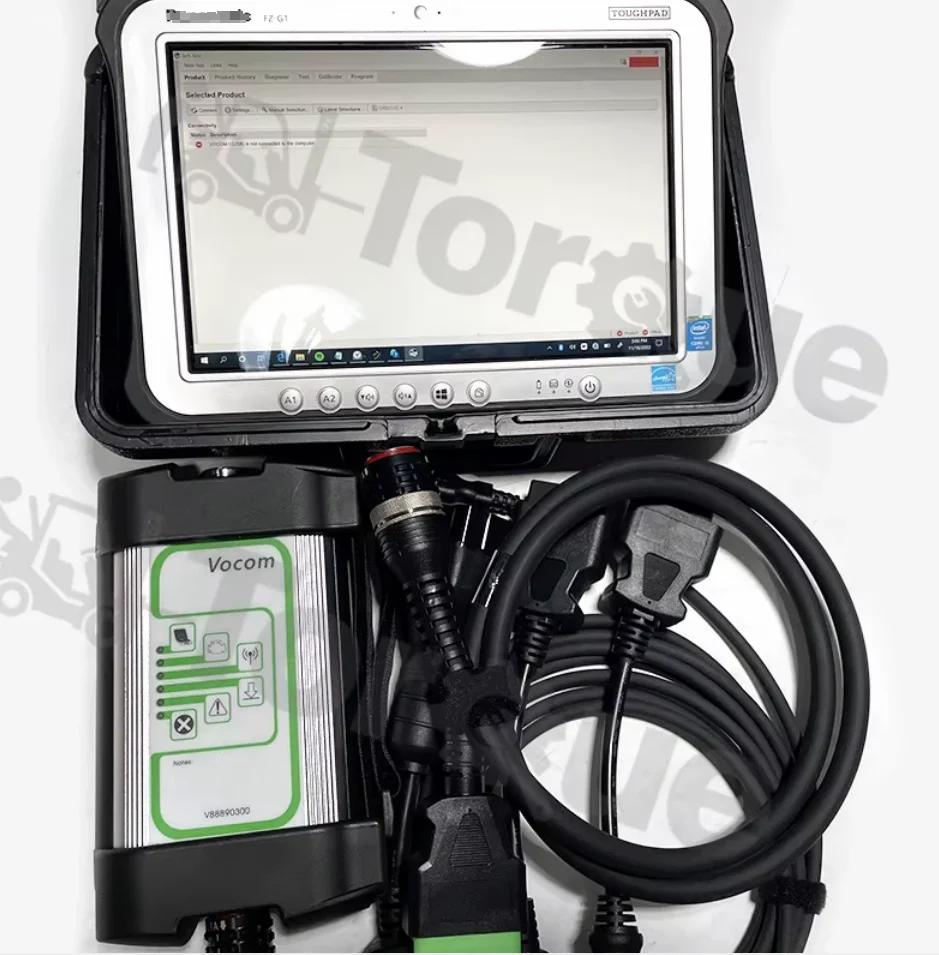

For Vocom 88890300 PTT excavator heavy duty Truck Diagnostic programming Tool for mack for Renault for UD +FZ G1 Tablet toughpad