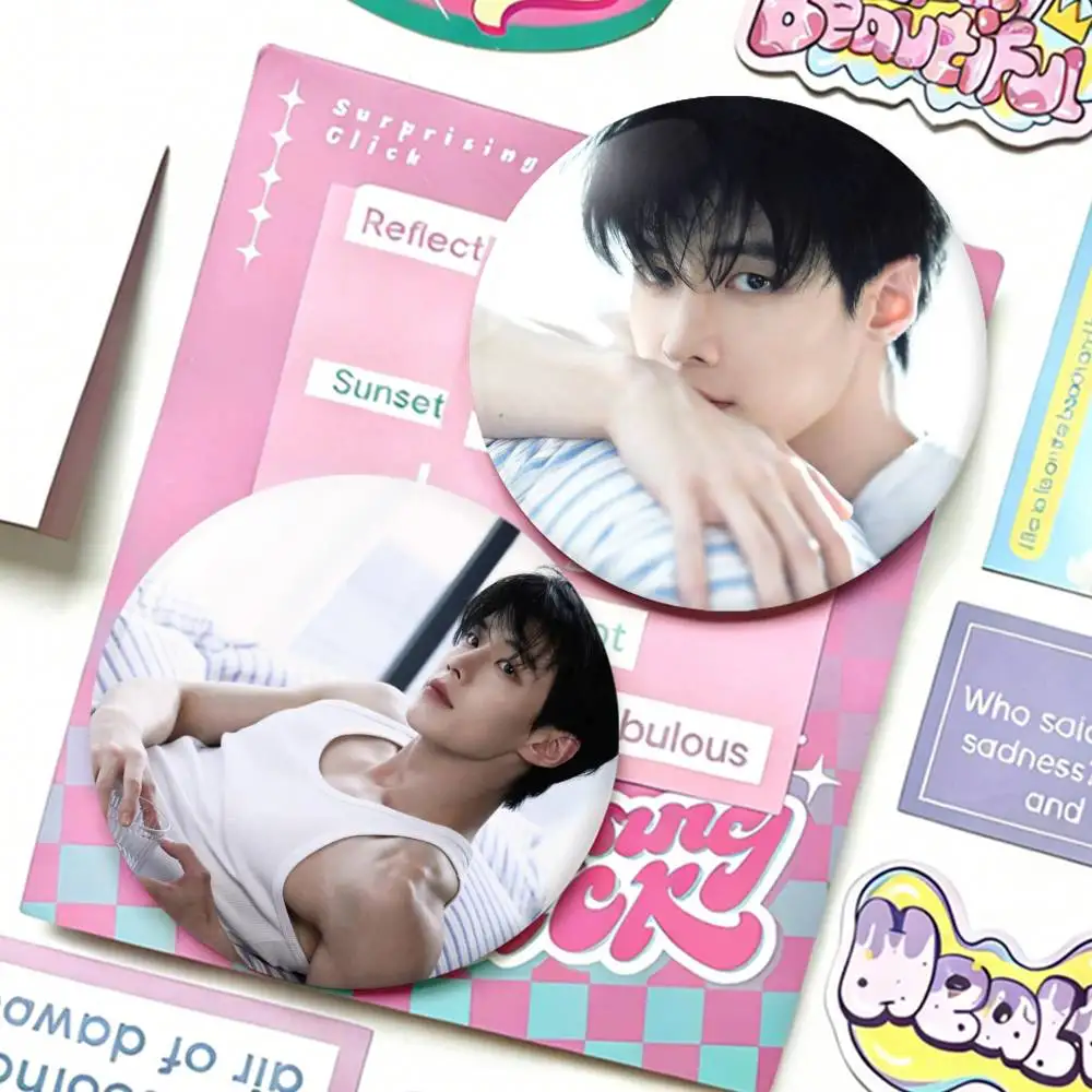 

N-Nick H-He Y-Yu Jin Chao Badges 25 32 44 58 75 mm Round Fans Collect Friends Gifts Brooch Souvenir