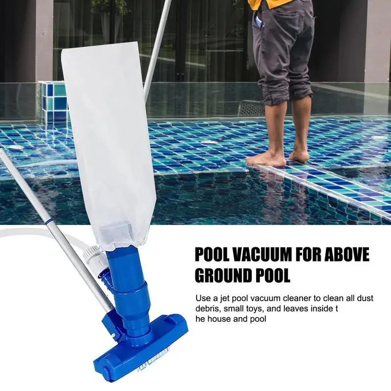 

Portable Vacuum Pool Cleaner Swimming Pool Vacuum Cleaner Bottom Cleaning Kit Net For Pool No Electricity Required Cleaning Tool