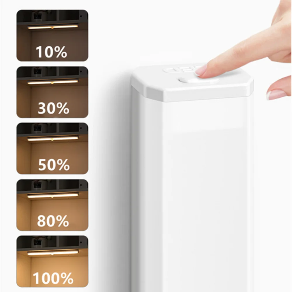 LED Under Cabinet Night Light USB Rechargeable Motion Sensor Closet Light Kitchen Bedroom Lighting Kitchen Wall Lamp Consignment