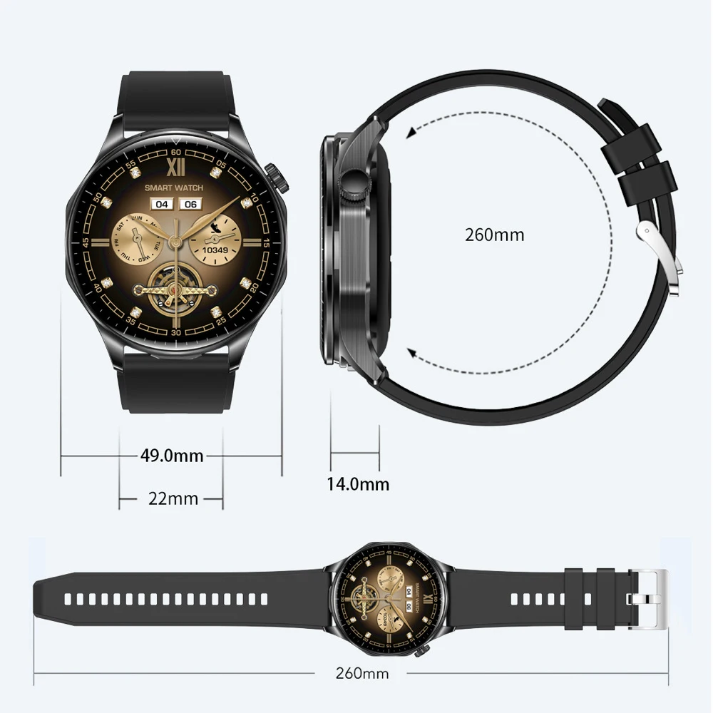 1.43" AMOLED Screen Smartwatch 2 In 1 TWS Blue Tooth Earbuds Watches Call Reminder Sports Fitness Music Earphones Smart Watch