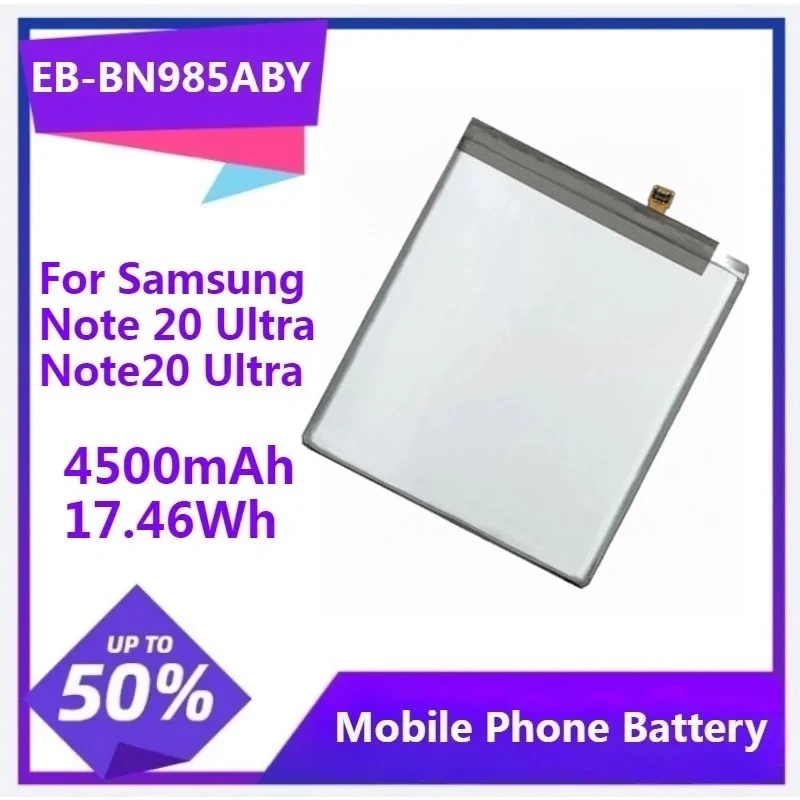 

Сменный аккумулятор для Samsung Note 20 Ultra Note20 Ultra EB-BN985ABY, 4500 мАч/17,46 Втч, аккумулятор