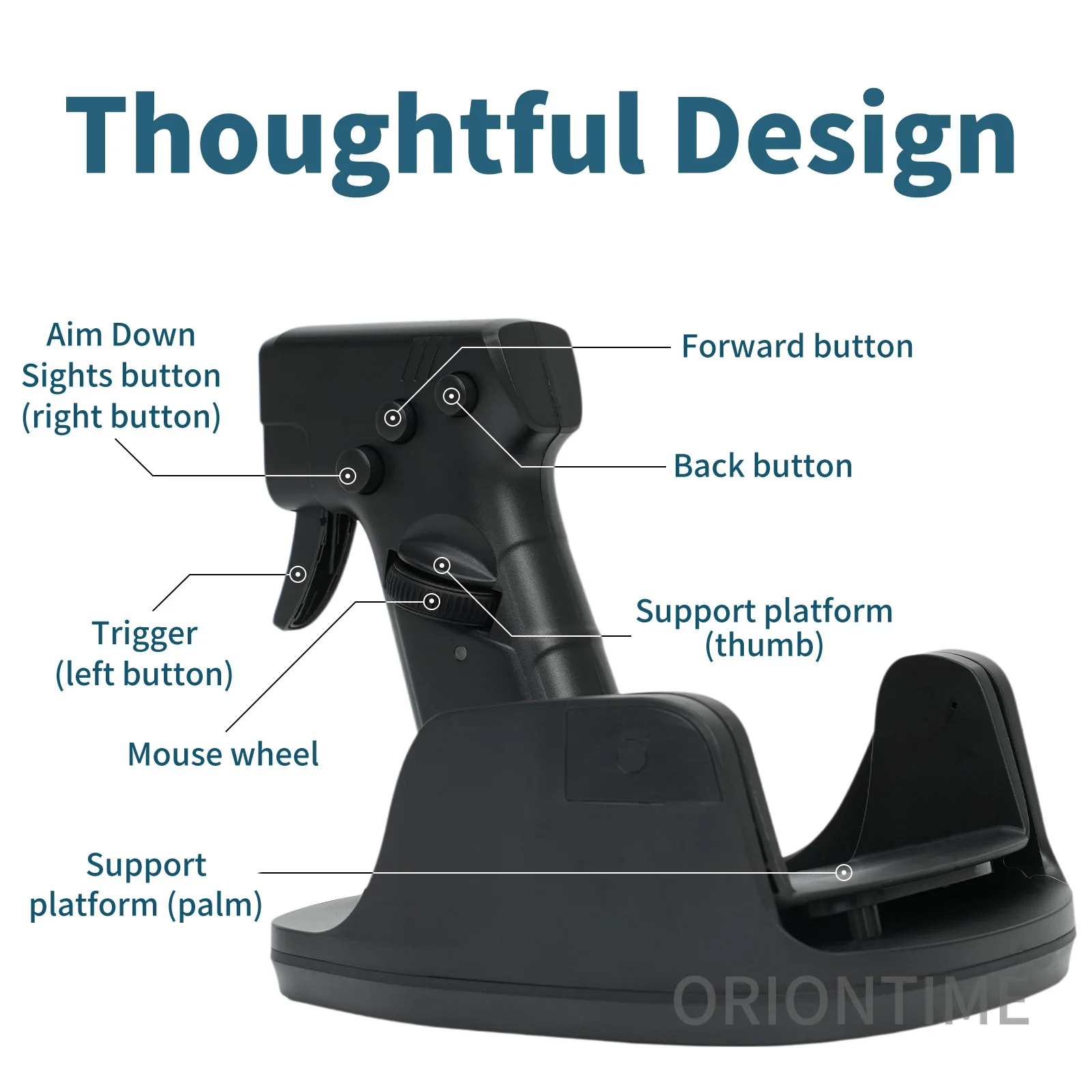 Hot Sale Mouse Gun L25A OrionTime FPS Game Pistol Handle Grip Wired Peripherals PC Custom Gamer Accessories Gaming Mouse