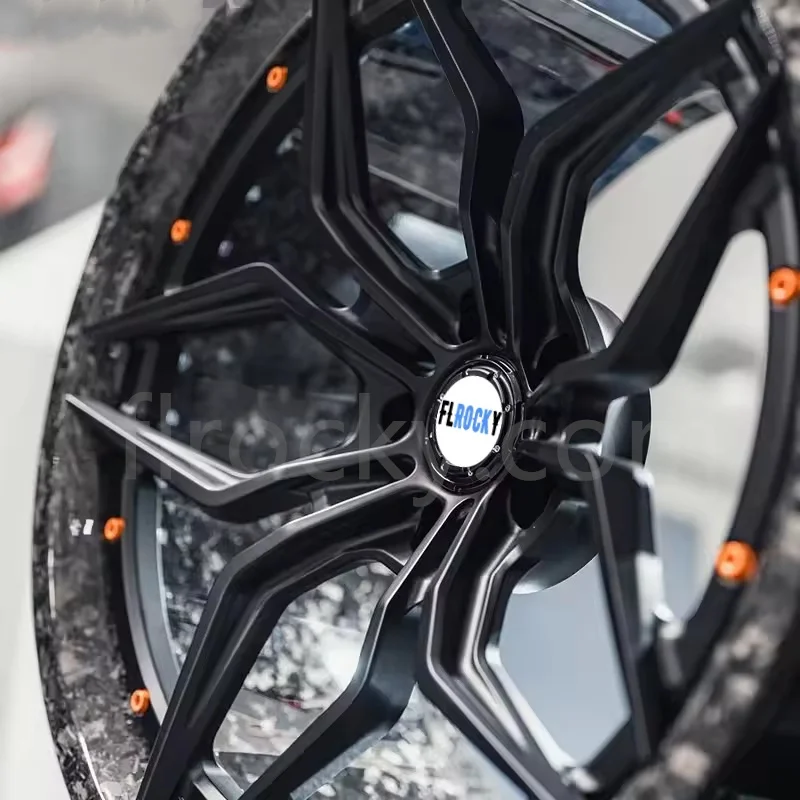 Flrocky Custom Luxury Monoblock Deep Concave Carbon Fiber Alloy Car Wheel for  5x114.3 5x120 5x130 Rims - Image 2
