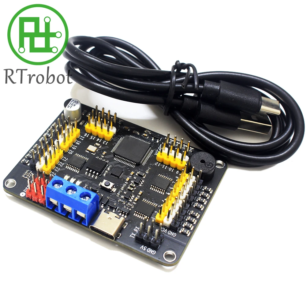 32 24 16 Channel Robot Servo Control Board Servo Motor Controller PS-2 Wireless Control USB/UART Connection Mod