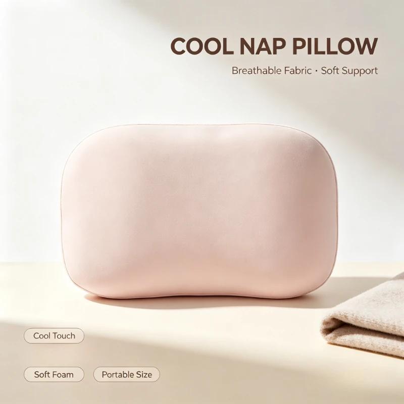 Office Student Ice Silk Desktop Nap Pillow Sponge Lying Sleep Cushion Kids Waist Pillow Comfortable Rest Bolster Supply