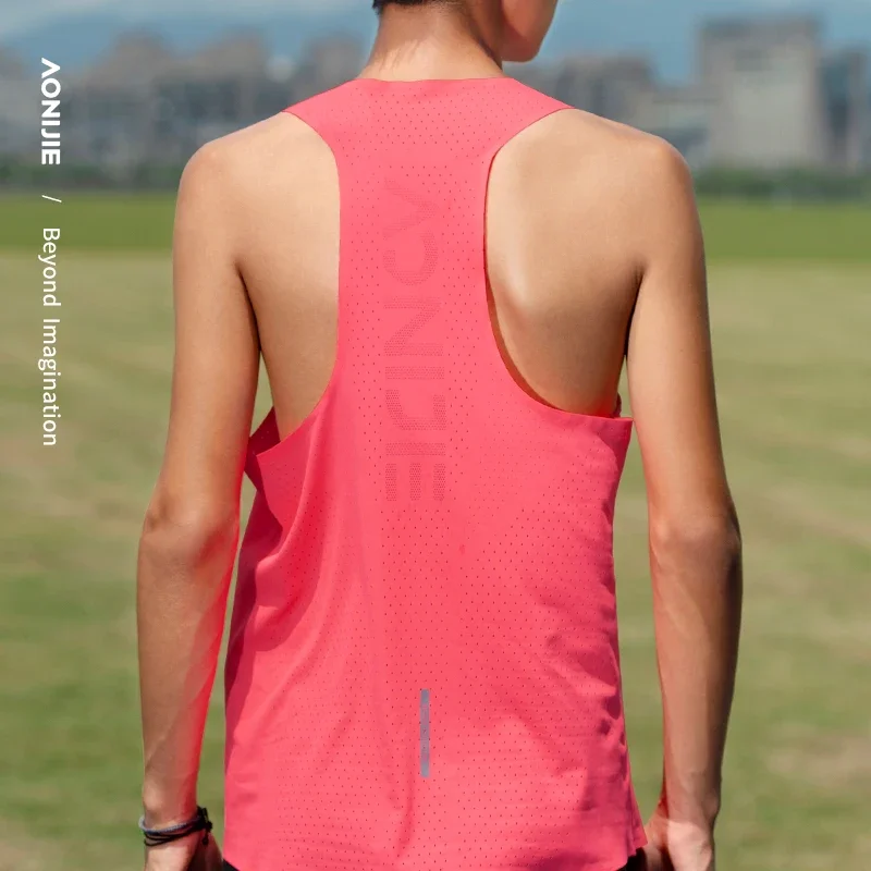 AONIJIE FM5188 Men Male Quick Drying Vest Sleeveless Summer Tank Top For Marathon Fitness