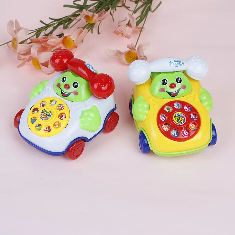 1Pc Cute Baby Musical Phone Toys Interactive Baby Phone Toy With Piano Music Toddlers Early Learning Educational Montessori Toys