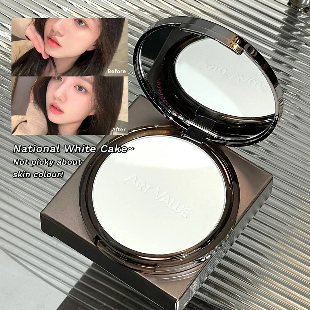 3 Colors Make Up Face Pressed Powder Long Lasting Oil Control Face Foundation Waterproof Face Powder Brighten Skin Concealer