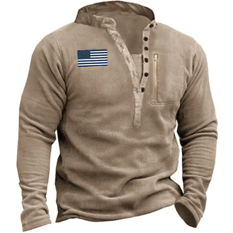 V-neck Men's Thick Pullover Sweatshirt Casual Long Sleeve Tops Fashion New Autumn Winter Warm Fleece Loose Male Clothing MY930