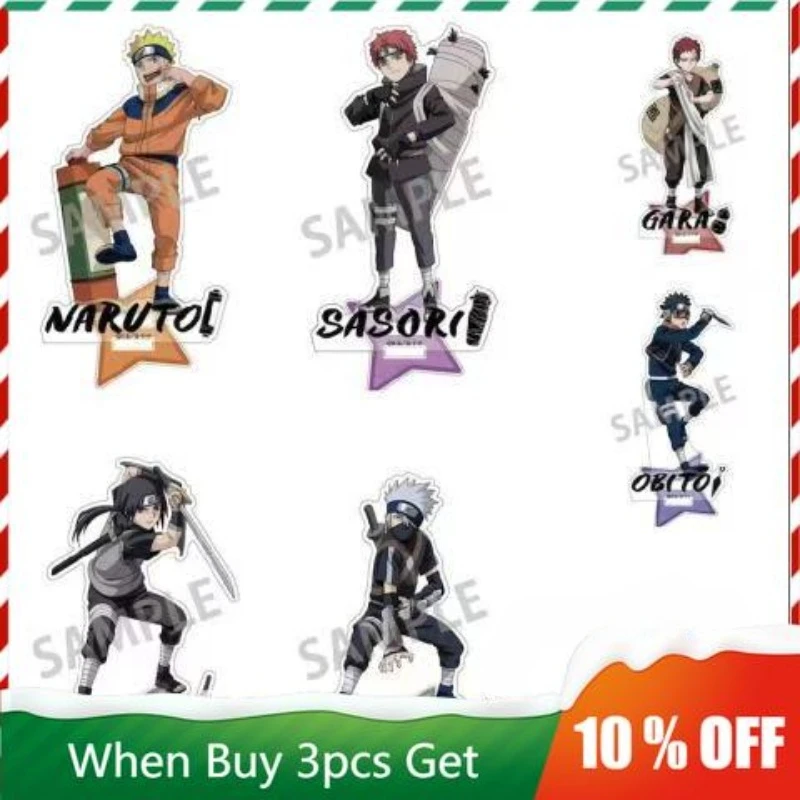 

Naruto Anime Peripherals Sasuke Uchiha Figure Acrylic Stand Itachi Uchiha Figurine Standing Plate Obito Uchiha Collectible Toys