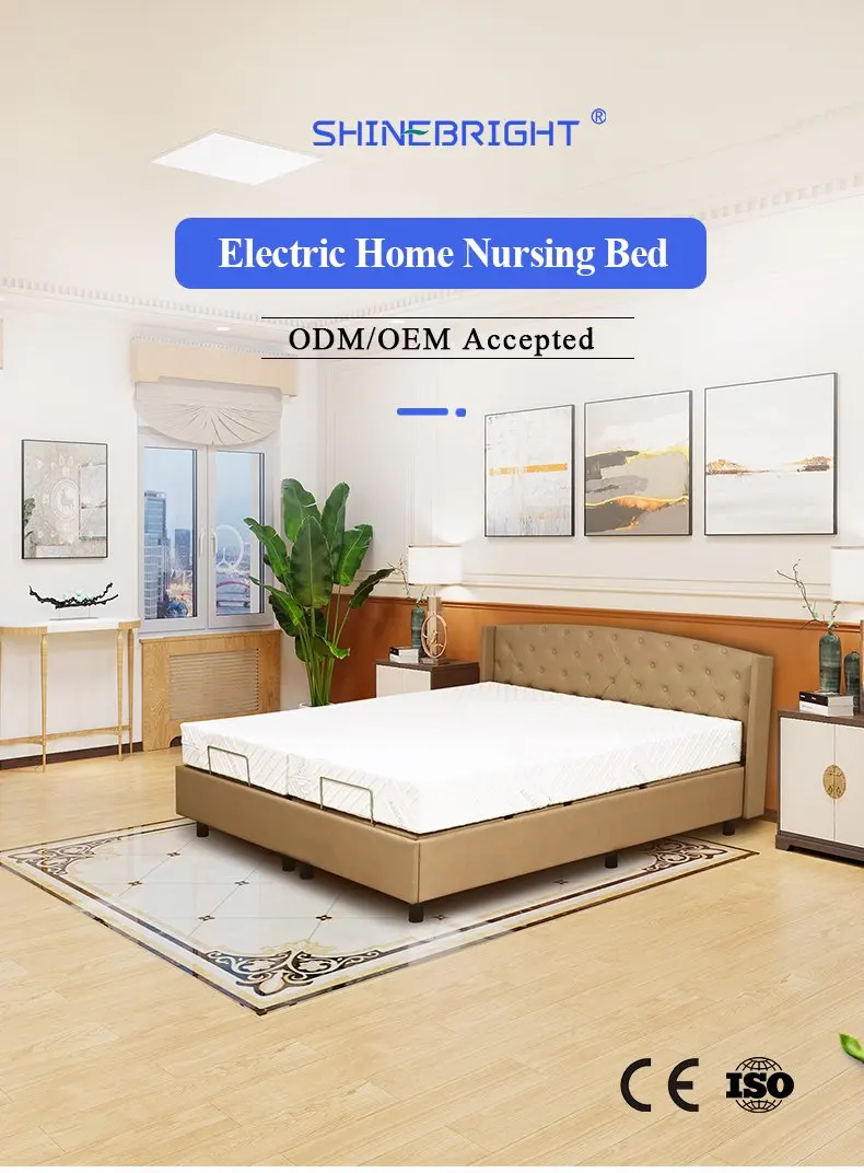 إطار سرير كهربائي ذو وظيفتين لرعاية وكبار السن وإعادة التأهيل #6