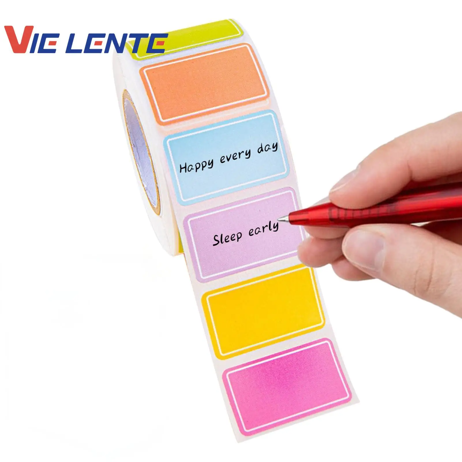 

Водостойкие цветные этикетки, наклейки, съемные этикетки с кодированием, однотонные бирки для инвентаря, классификация адресных файлов