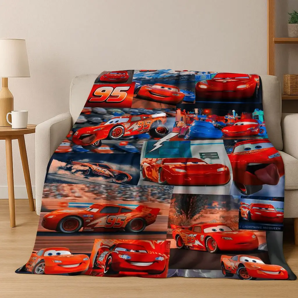 

26 Style Lightning McQueen Cars Cartoon Flannel Blanket,Warm and Cozy Soft Throw Blanket for Home Bedroom Bed Sofa Picnic Cover