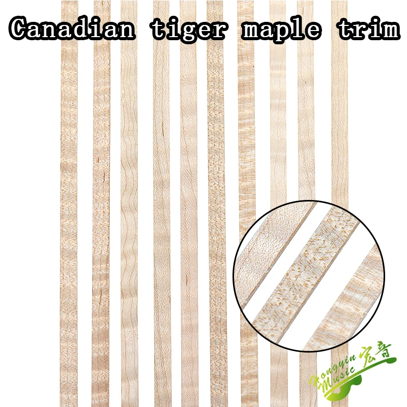 20 pcs imported Canadian tiger maple guitar decorative edge fingerboard edge strap 3A guitar material accessories