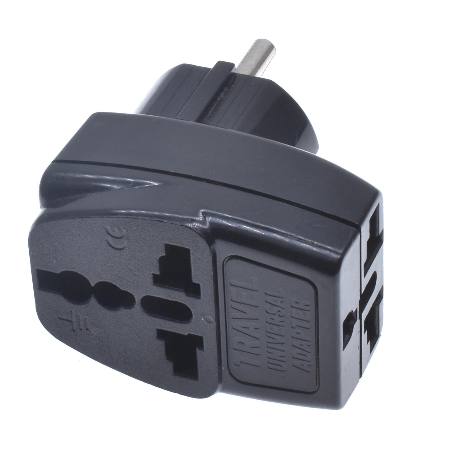 AU/UK/US/EU to EU power adaptor plug Korea/France/Russia/Germany Europe universal travel adapter plug 3-into-1socket converter