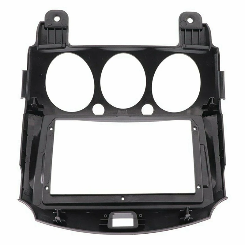 

2Pc 9Inch 2DIN Car Dashboard Frame DVD Navigation Panel Frame Radio Audio Panel With Harness For Mazda 2 Demio 2007-2014