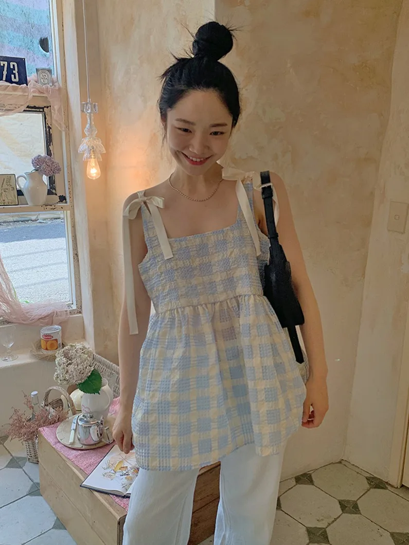 

Шикарный летний милый антивозрастной галстук-бабочка с квадратным воротником, свободный универсальный Svel irt, женская модная повседневная одежда