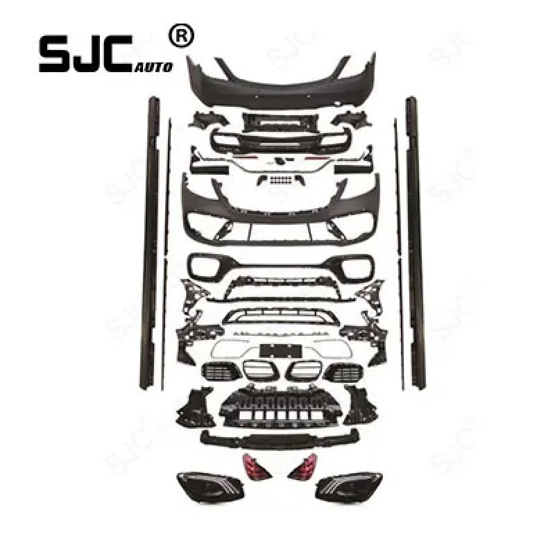 

SJC bodykit bz S-Class S63 Encircle W222 modified S63 model front rear bumpers 14-17 rear lip tail throat kit