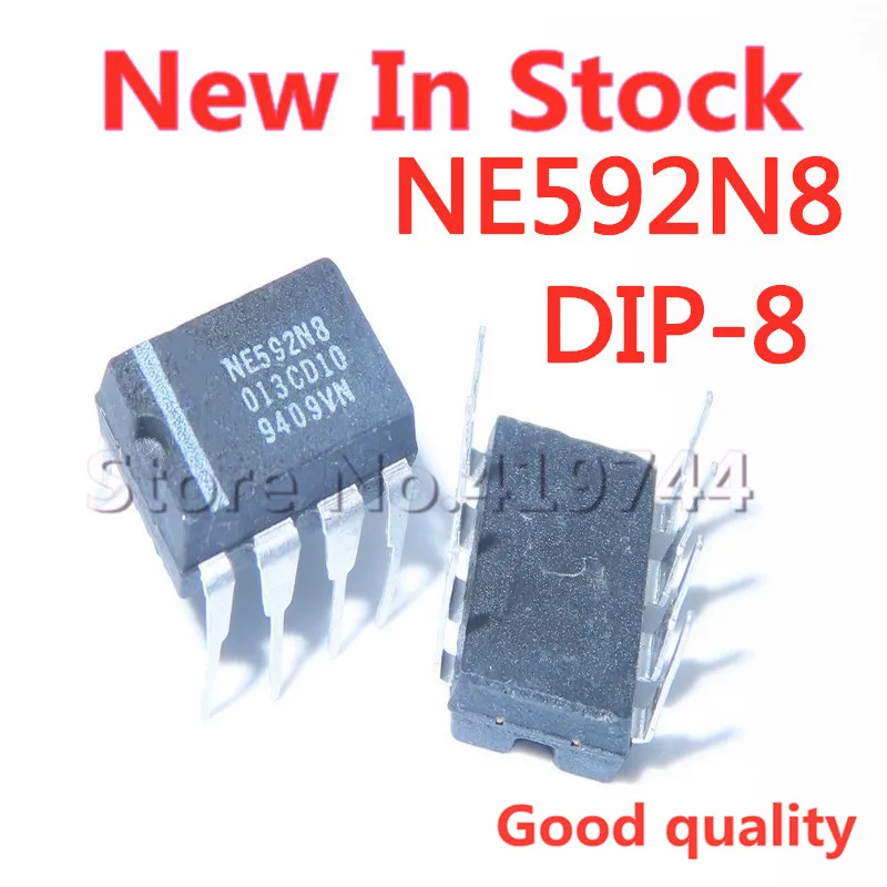 5 unids/lote NE592N8 NE592 NE592N DIP-8 amplificador de vídeo lineal buffer de frecuencia en Stock nuevo IC original