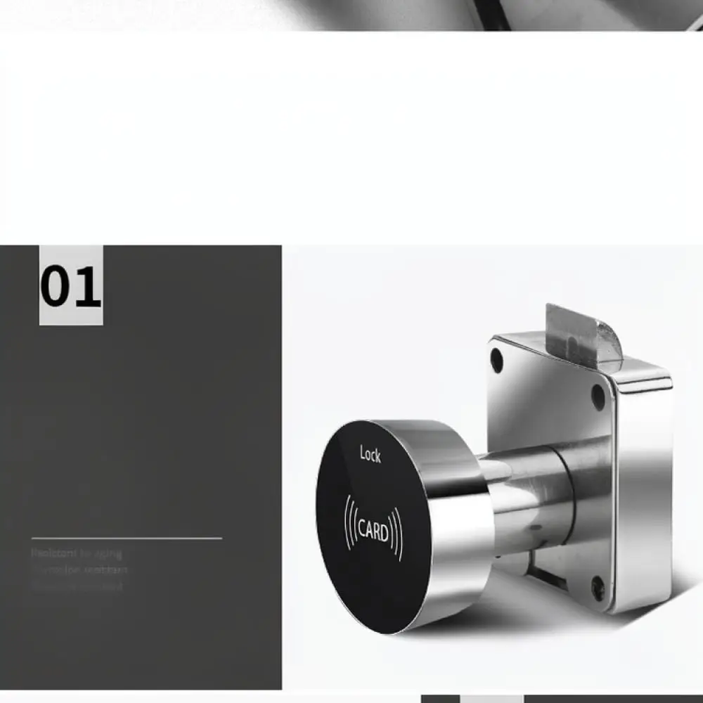 Smart Drawer Lock Fingerprint Password Card Unlock Cabinet Security Hardware Electronic Keyless File Closet Bedroom Furniture