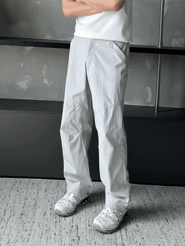 

Легкие брюки-карго из нейлона American Sle Qui Dry, мужские летние тонкие прямые повседневные брюки, дышащие, с несколькими карманами