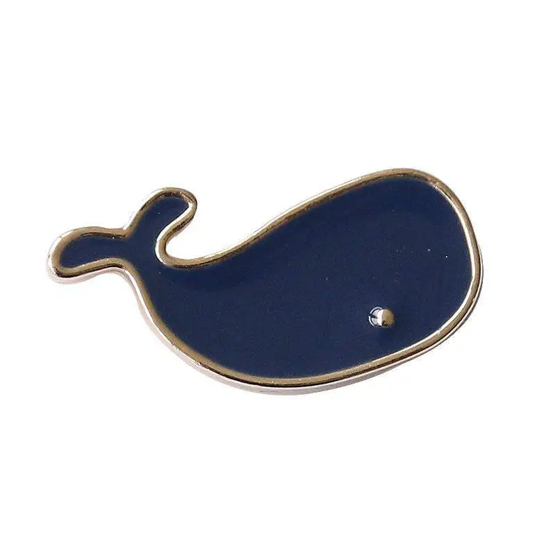 Black And White Whale Brooch For Gifting, Cute Japanese Style, Unique Charm, Niche Couple Brooch, Trendy Couple's Accessory