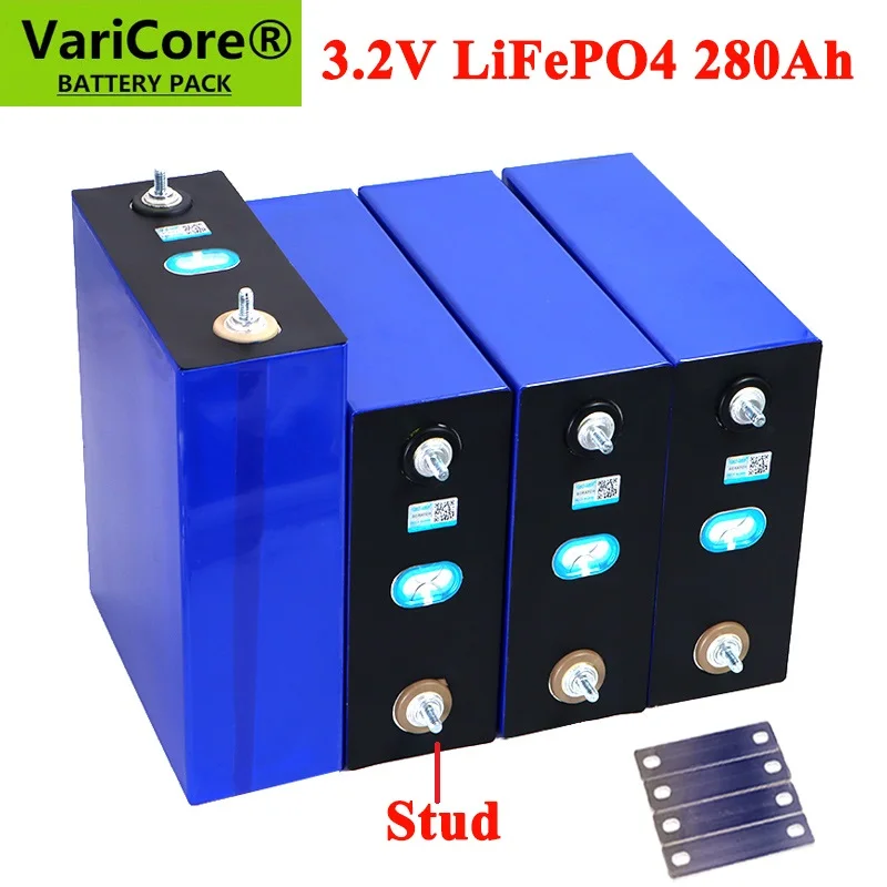 3.2V 280AH LiFePO4 battery Lithium iron phospha for 12V 24v 36v 48v Electric car RV Solar Energy storage system M6 TAX FREE