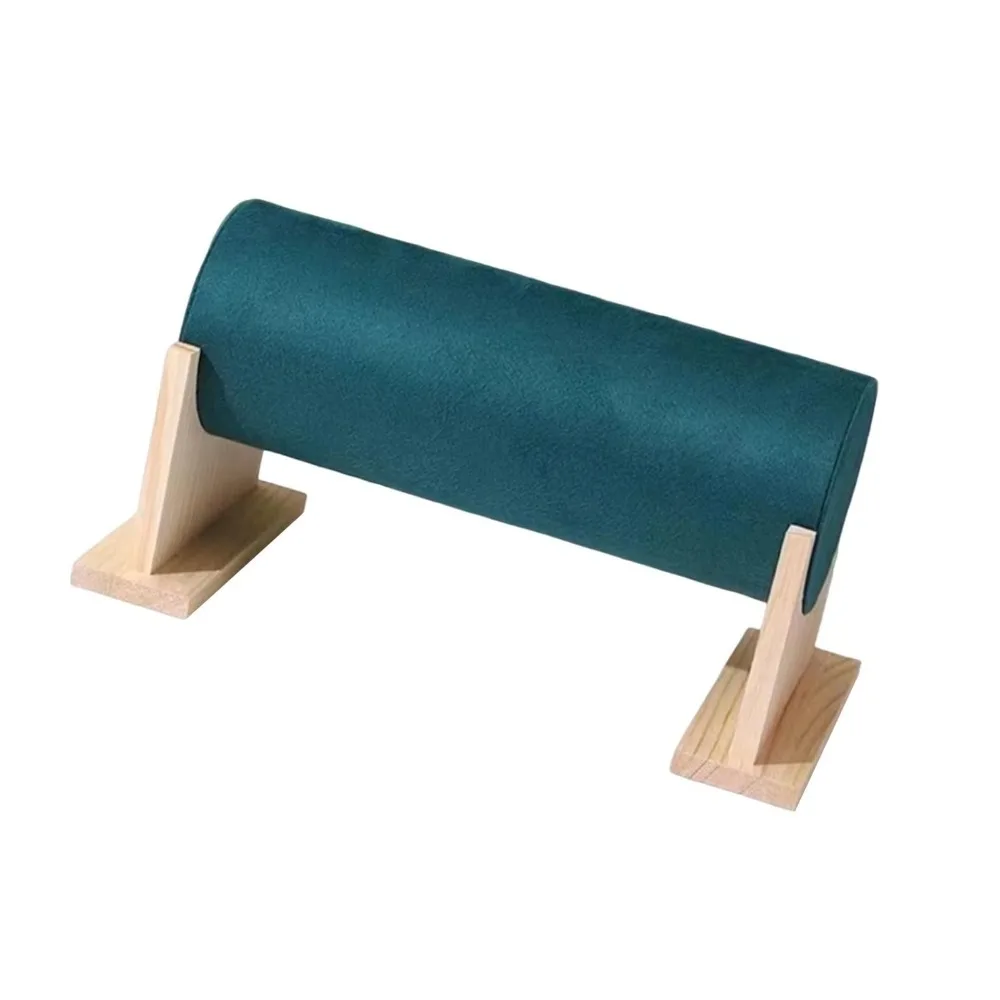 

Оригинальная деревянная подставка для хранения ювелирных изделий, бархатная поверхность, съемный дизайн, органайзер для заколок для волос, компактный многофункциональный