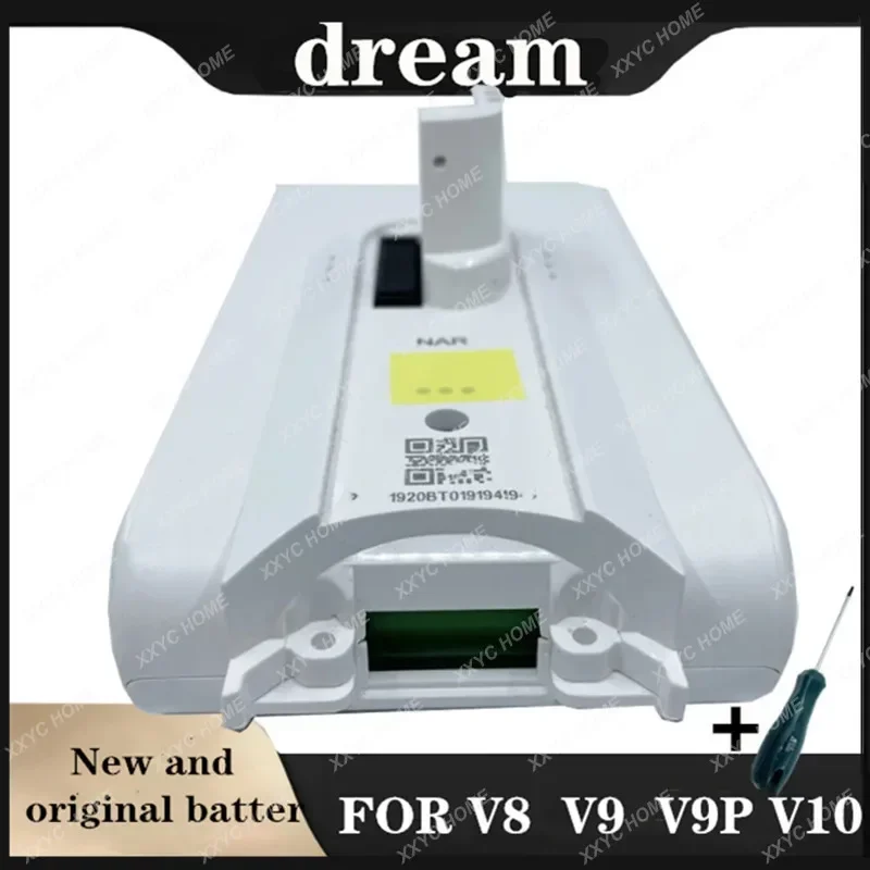 

New V10 VVN3 Replacement Battery for Dreame Handheld Cordless Vacuum Cleaner V10 VVN3 VVN4 V9P Accessory Parts V9 XR Battery