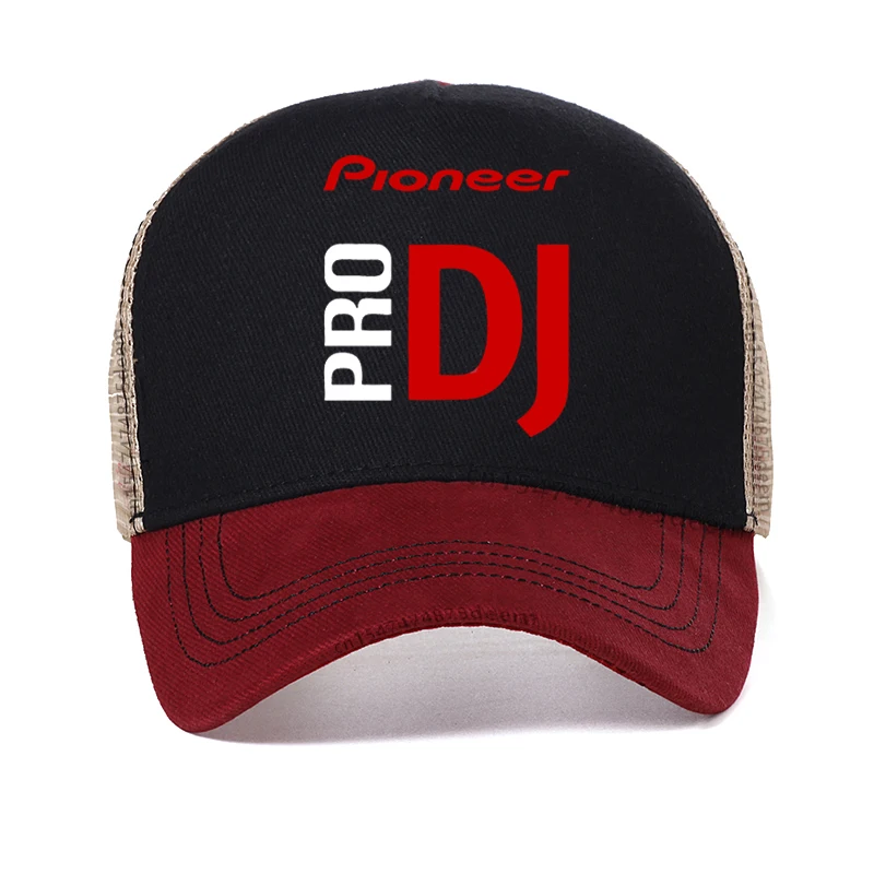 Pioneer DJ Pro Baseball Caps Men Women Fashion Mesh breathable trucker hat Adjustable Hip Hop Music Hats Snapback Garros