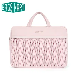 BAGSMART Women Laptop Case 13.6/14/15/15.6Inch Laptop Storage Bag for Macbook Air Pro Lenovo Xiaomi HP Ipad10.5/10.9/11Sleeve
