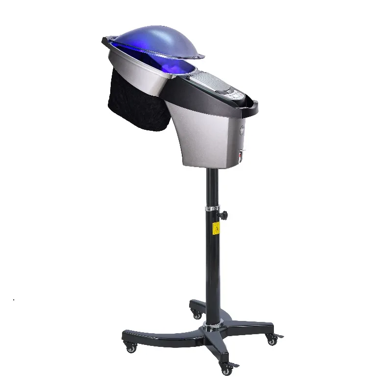Multifunctional 3-in-1 Smart Infrared Hair Steamer with 7 LED Lights and Ozone Stand Style Hair Salon Hairdressing Equipment