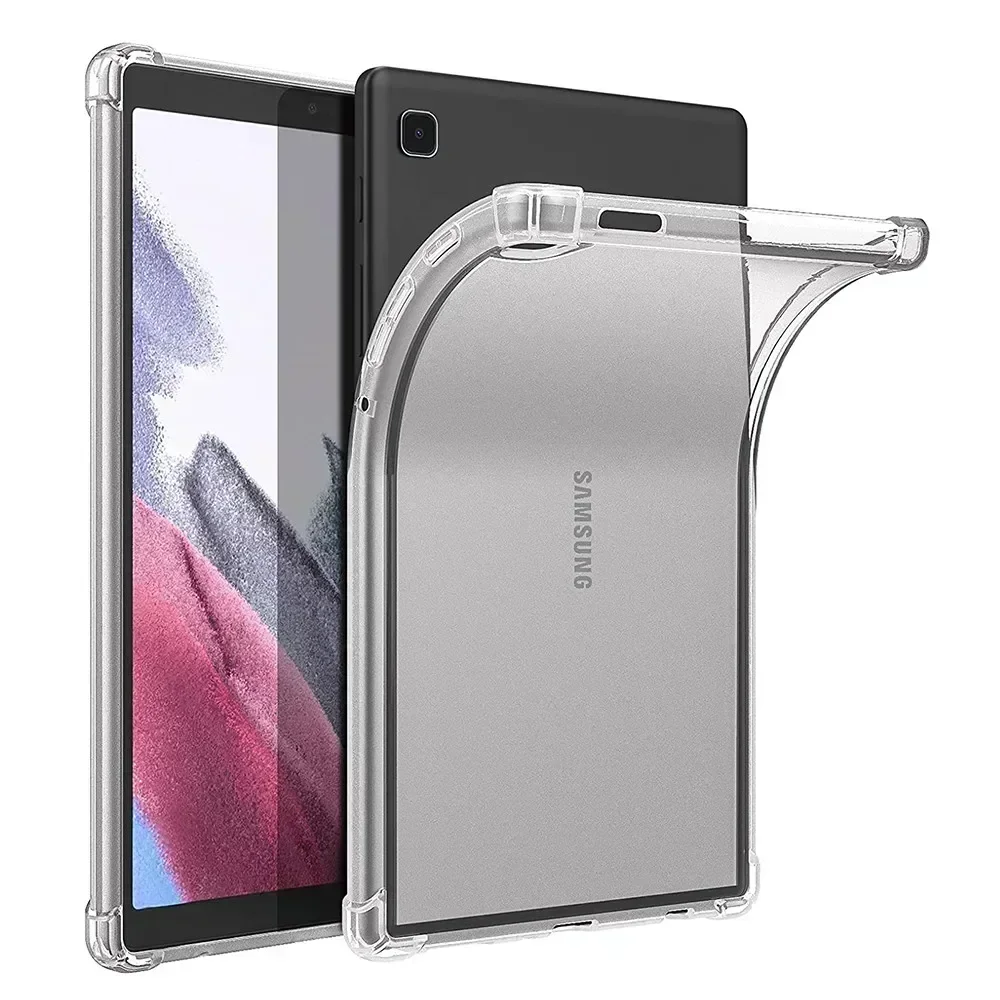 Casing silikon anti guncangan untuk Samsung Galaxy Tab A7 Lite 8.7 SM-T220 SM-T225 Tablet casing fleksibel bening transparan penutup belakang