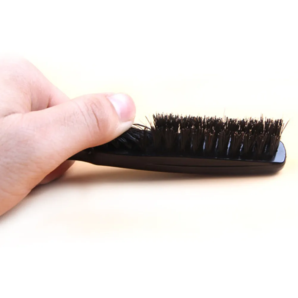 

4pcs Boar Teasing Comb Salon Styling Tool Portable For Travel Smooth Bristle Teasing Brush Hair Boar Bristle Brush