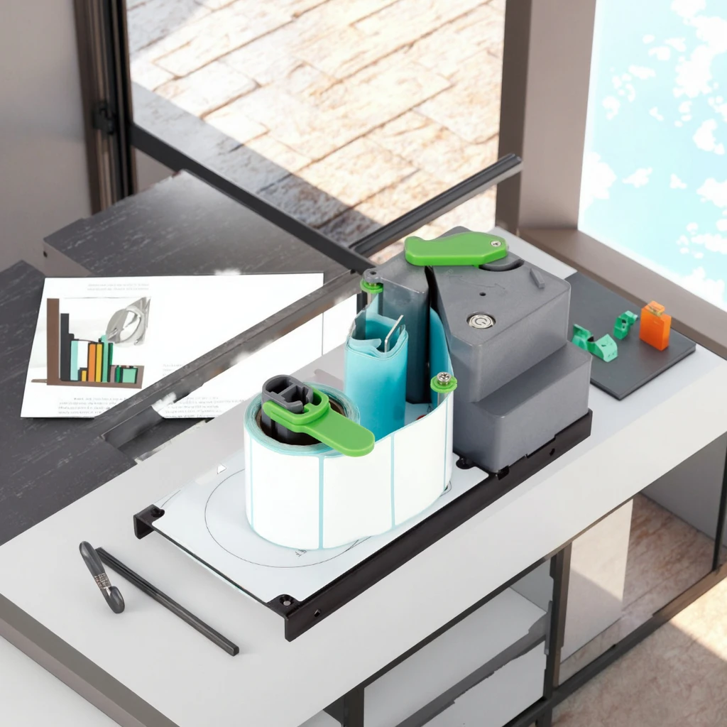 ATV&UTVHS-584 Kiosk Thermal Label Printer  With Label Peel-off  Cover Opening  and Closing and Near-end Detection