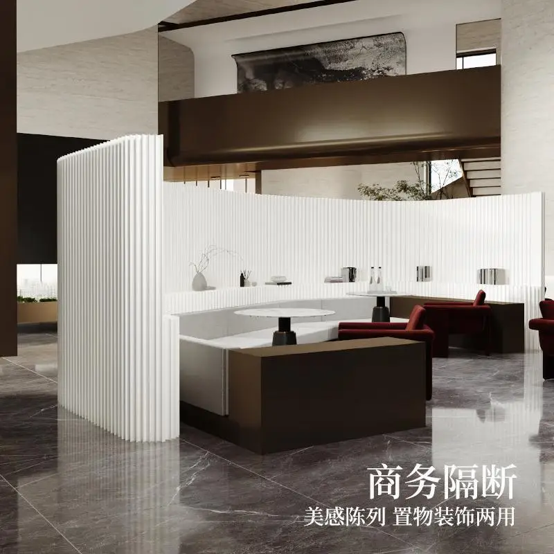 Folding Paper Room Divider Screen Movable Partition Wall for Living Room Office Eco-Friendly Space Saving Home Decor
