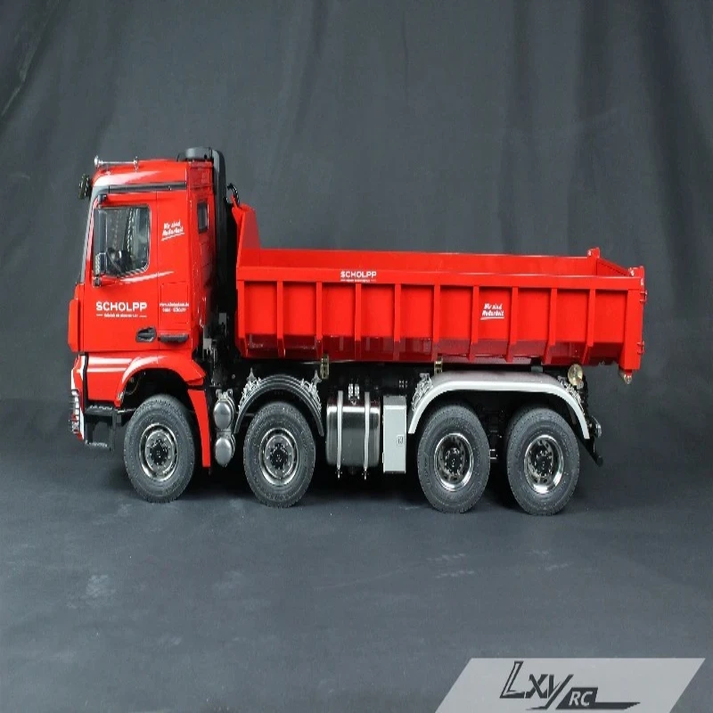 1/14 RC Dump Truck 8x8 Simulation Roll on/roll Off Dump Truck 10 Channel Remote Control Dump Truck Model Toy Gift JDM-191