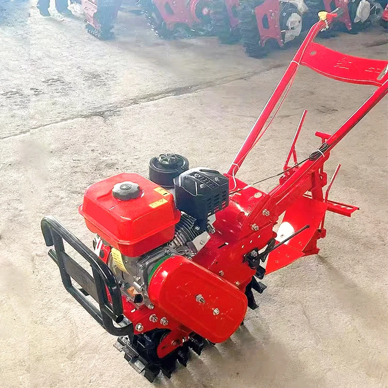 Multifunctional Mini Tiller Agricultural Weeding Cultivator Plowing Equipment Scarifying Ditching Portable Drive Weeder Tiller