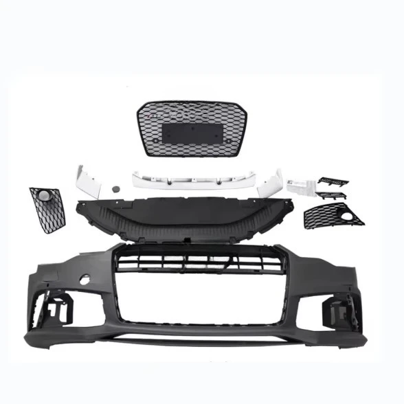 

STLF 12 to 15 Year AD A6 RS6 Body Kits for A6 to RS6 Front Grille Front Bumper Diffuser and Exhaust Pipes for A6 RS6 Auto Parts