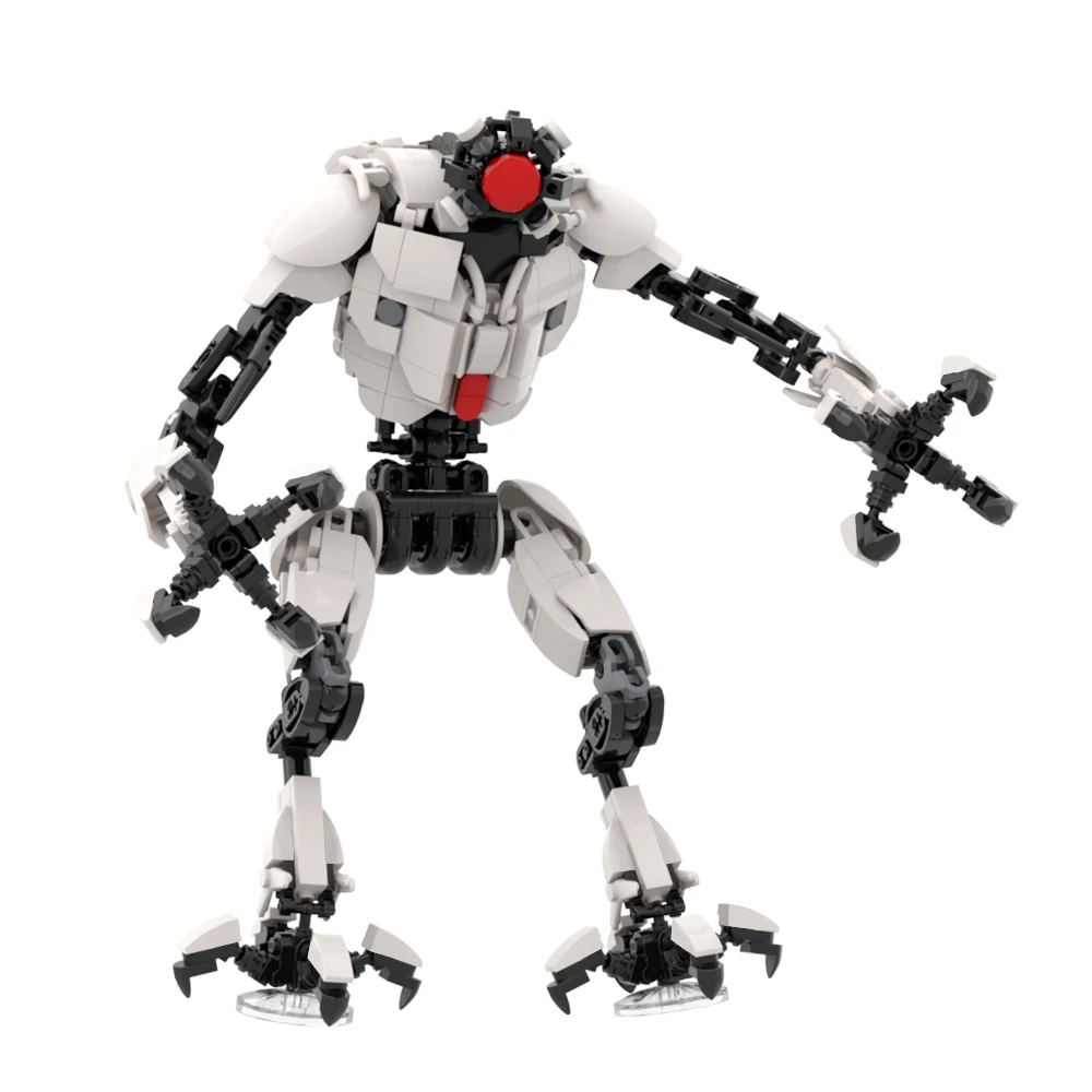 Galactic Warrior Samus MOC Building Blocks, EMMI Robot Hunter with Arm Cannon, Sci-Fi Bounty Hunter DIY for Fans