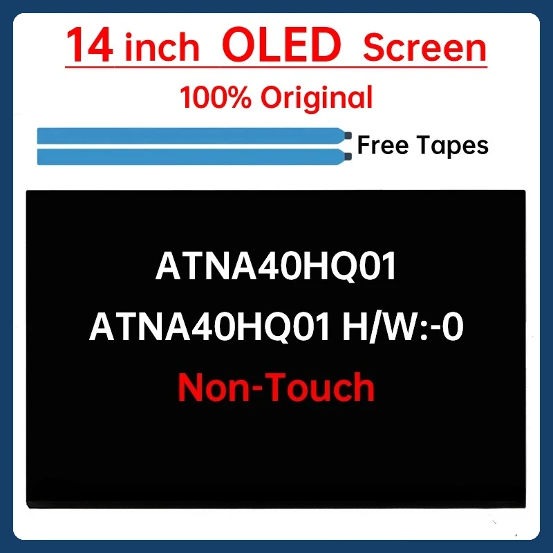 

14" Laptop OLED LCD Screen ATNA40HQ01 For Lenovo IdeaPad Slim 5 14IAH10 14AHP10 14AKP10 14IRH10R Display Matrix Panel Non-Touch