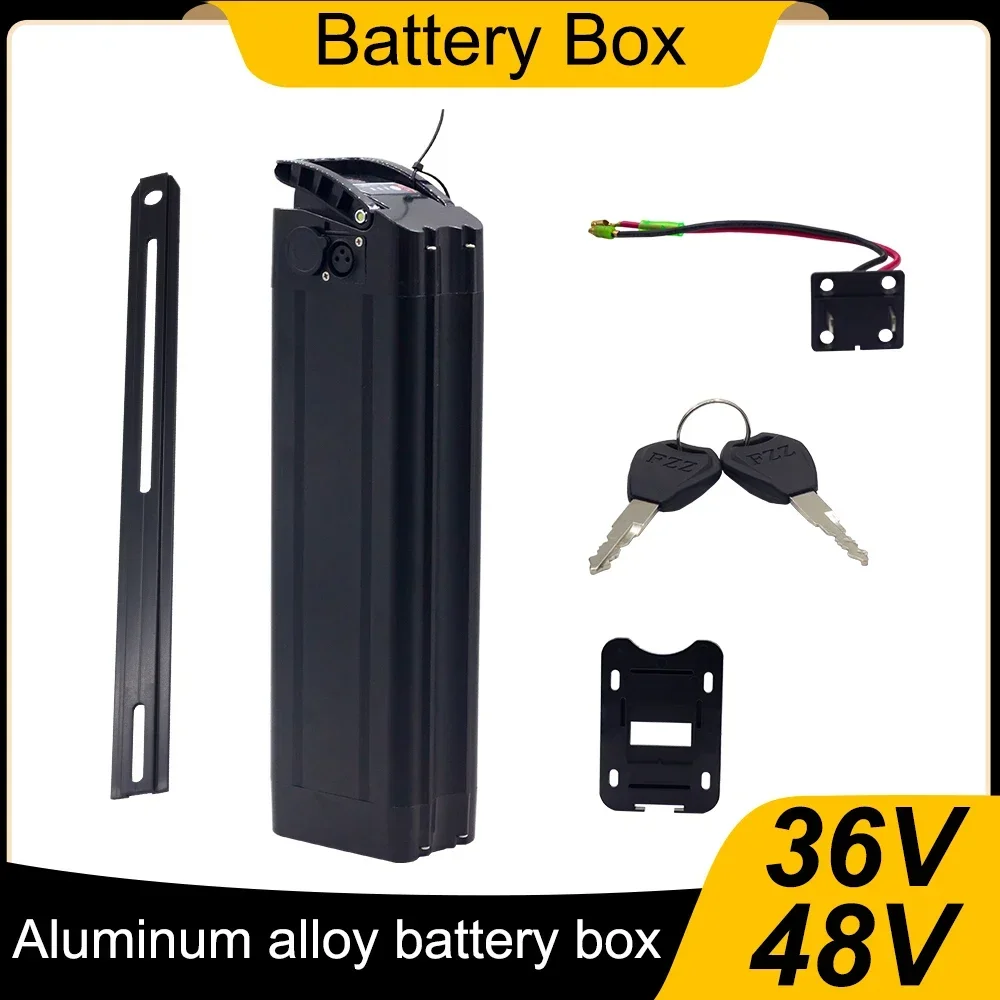 

Battery Box 36V/48V for Silver Fish Lithium Battery Replacement Folding Electric Vehicle Battery Aluminum Alloy 18650 21700