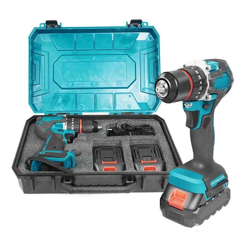 

Hand Brushless Electric Drill 2 Speed Electric Screwdriver Wireless With Li-ion Battery Rechargeable Driver Power Tools