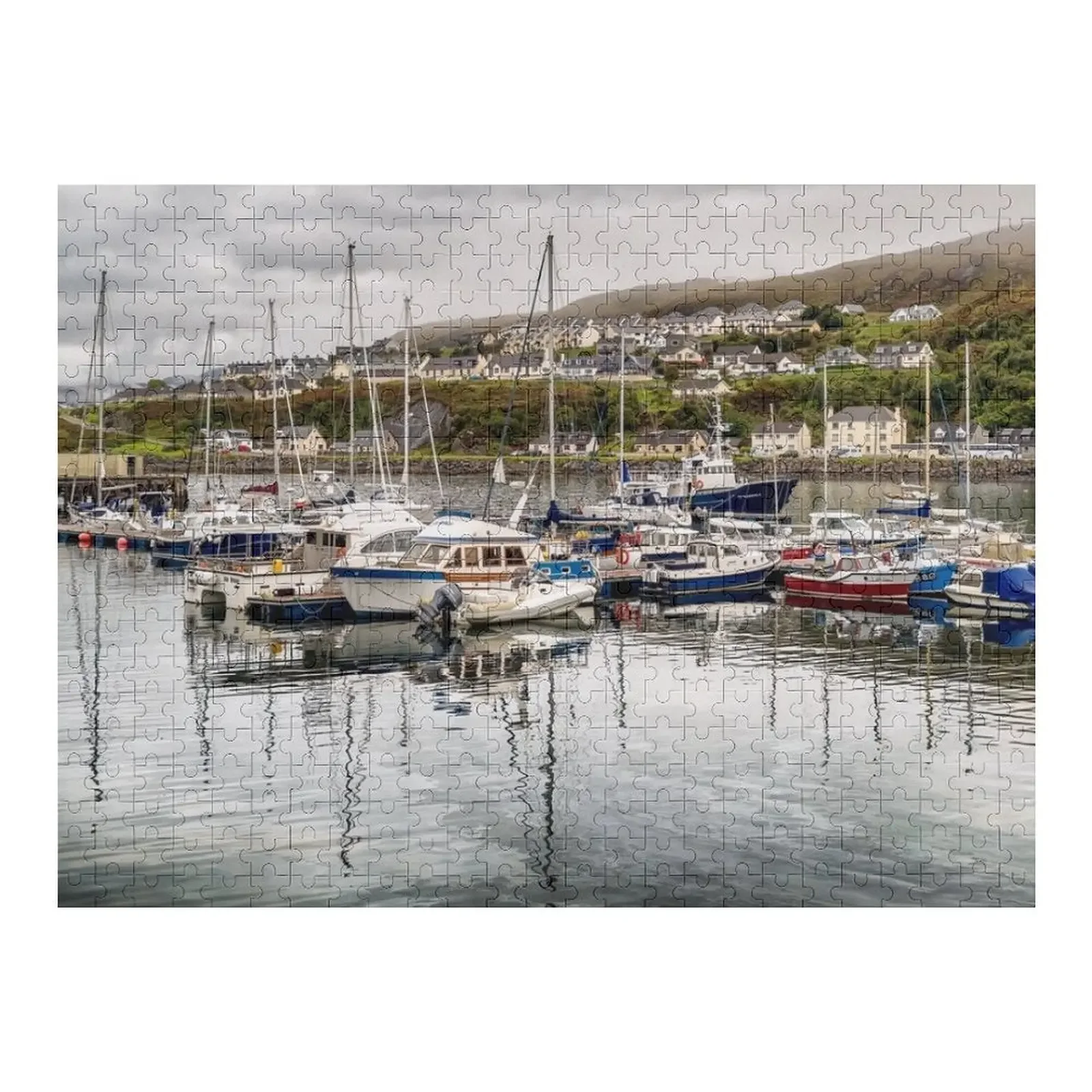

Malaig Harbour, Scotland Jigsaw Puzzle Animal Custom Wooden Name Puzzle