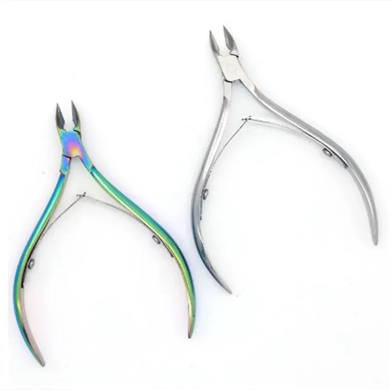 Stainless Steel Cuticle Nipper Professional Remover Scissors Finger Care Manicure Nail Clipper Dead Skin Tools  Sliver