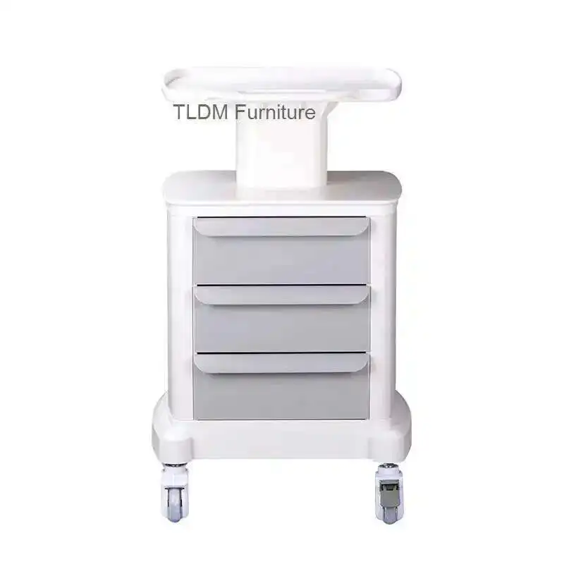 

Modern Minimalist Salon Trolley for Salon Equipment Furniture Organizer Cart with Wheels Portable Medical Beauty Salon Trolley