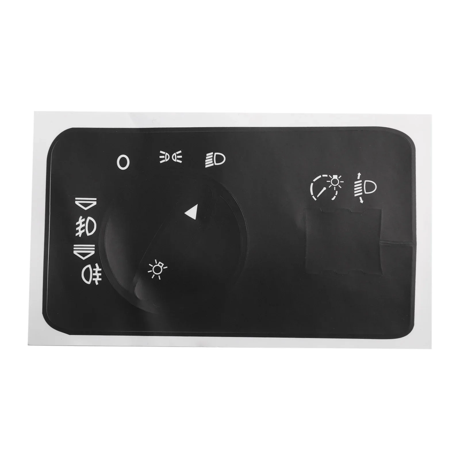 Car Maintenance Button Repair Decal Sticker High Quality Material Push Button Type Sunlight Resistant White Lettering